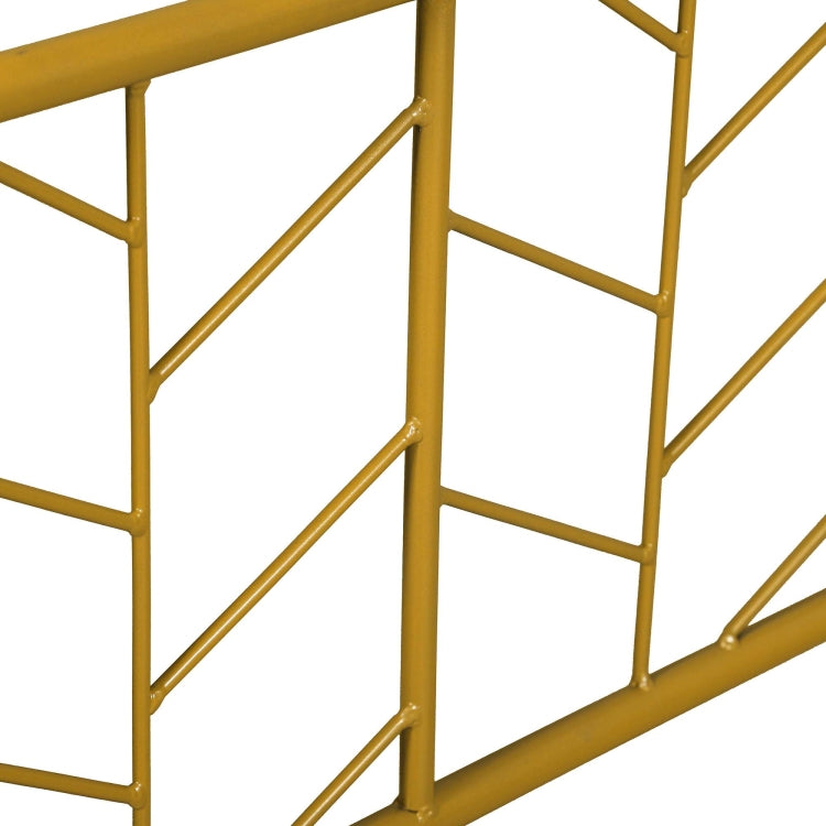 [US Warehouse] Household Retro Twin Metal Bed Frame (Gold)