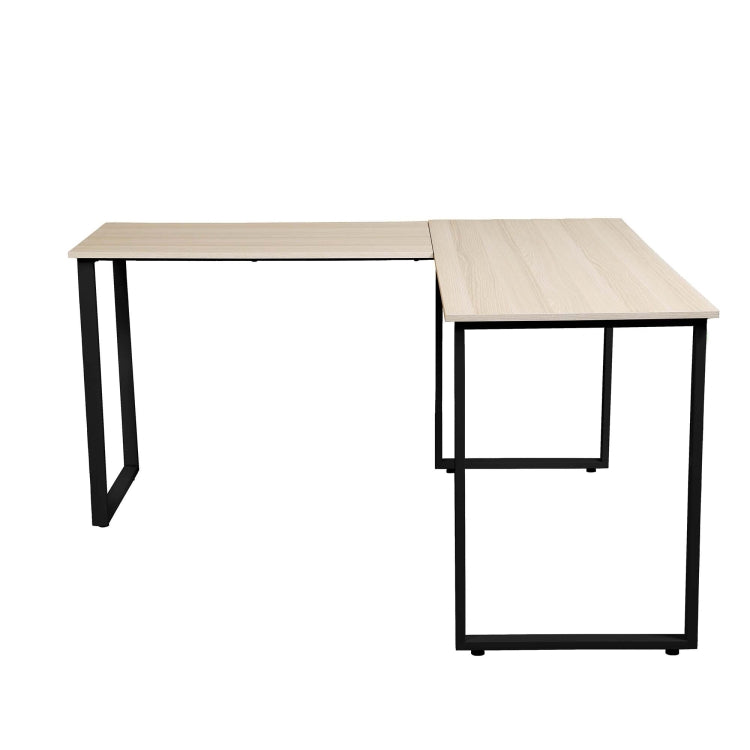 [US Warehouse] Home Office L-Shape Corner Table Computer Desk (Black Oak)