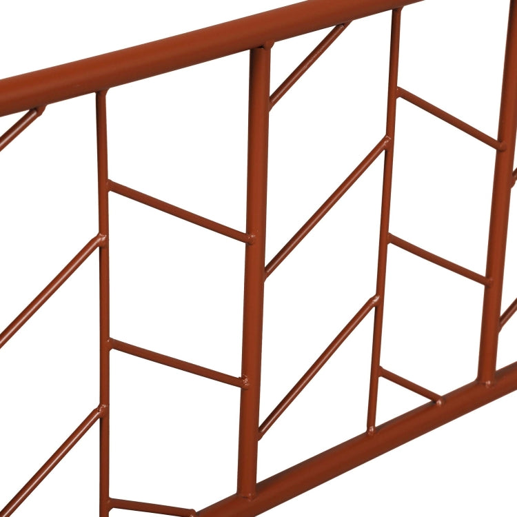[US Warehouse] Household Retro Twin Metal Bed Frame (Antique Copper)