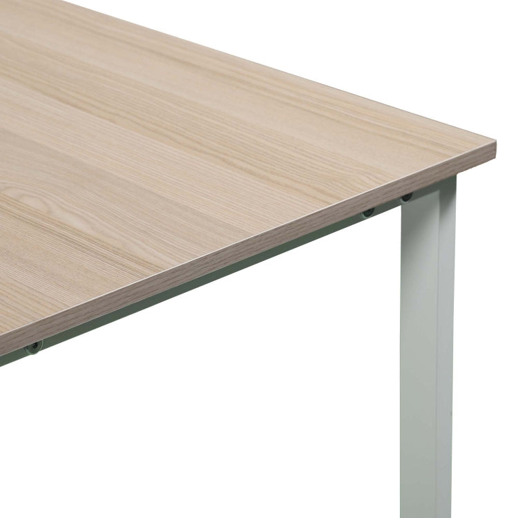 [US Warehouse] Home Office L-Shape Corner Table Computer Desk (White Oak)