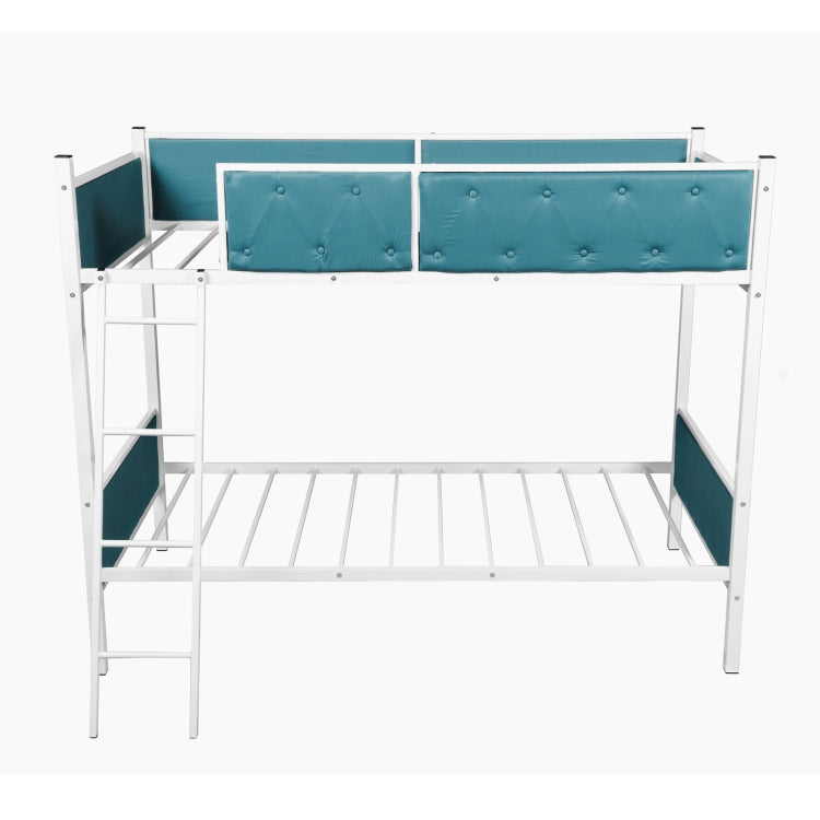 [US Warehouse] Household Twin Bunk Bed with Ladder (Light Blue)