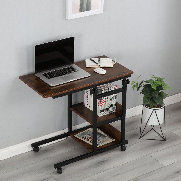 [US Warehouse] Adjustable Moveable Home Computer Desk Writing Table with Wheels