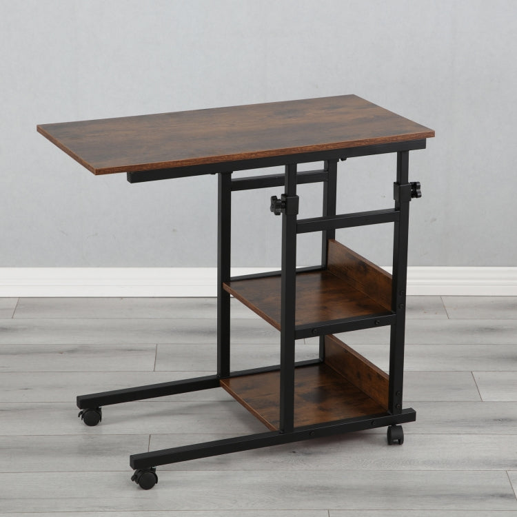 [US Warehouse] Adjustable Moveable Home Computer Desk Writing Table with Wheels