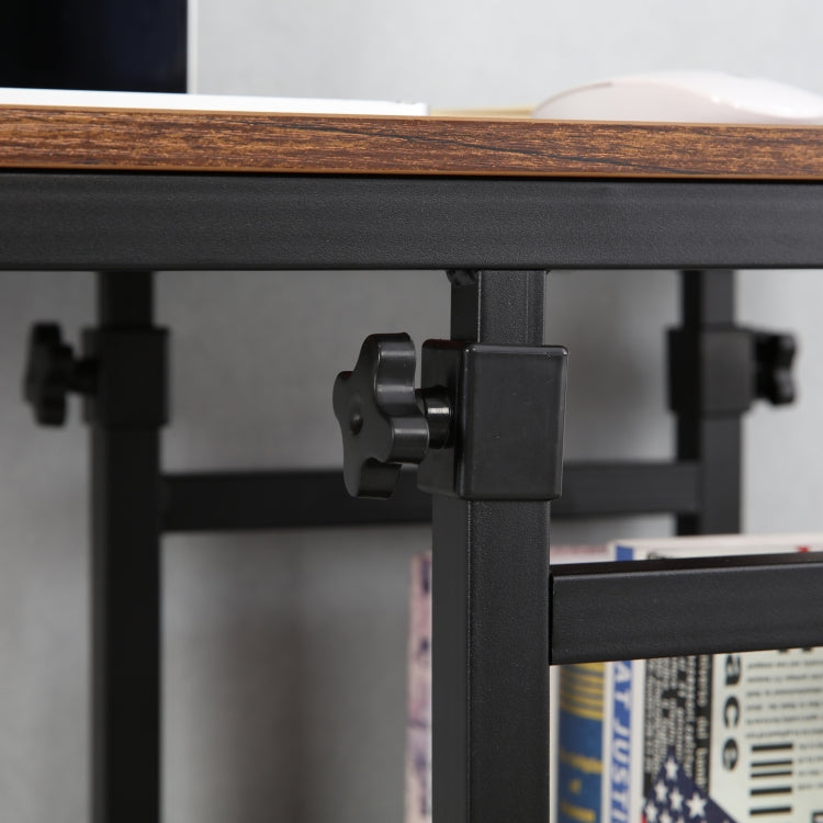 [US Warehouse] Adjustable Moveable Home Computer Desk Writing Table with Wheels