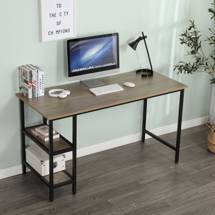 [US Warehouse] 55 Inch Home Oversized Study Table Computer Desk (Grey)