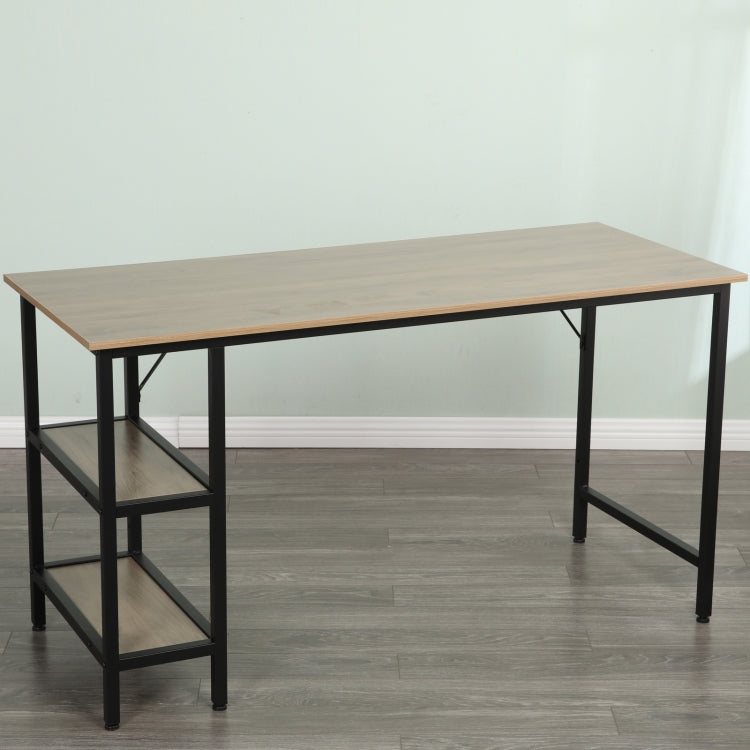 [US Warehouse] 55 Inch Home Oversized Study Table Computer Desk (Grey)