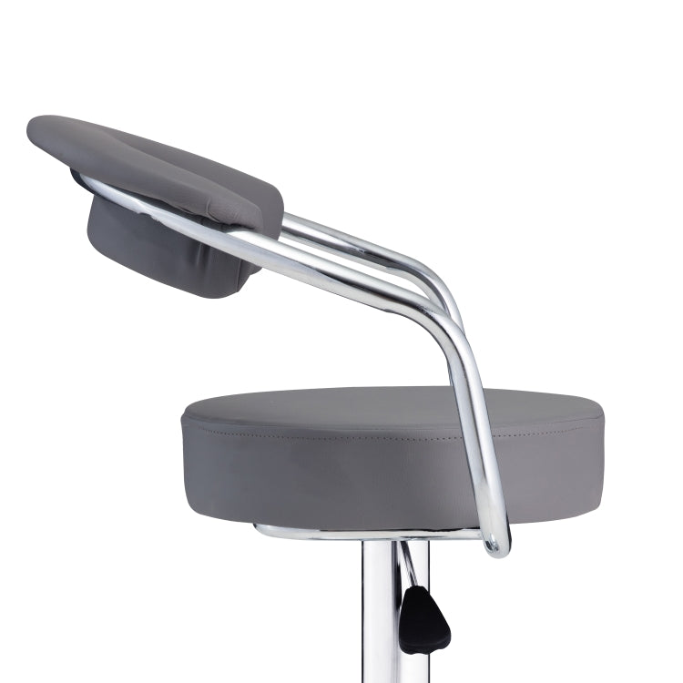 [EU Warehouse] 2 PCS 360 Degrees Rotating Adjustable Round Bar Chairs with Armrests(Gray)