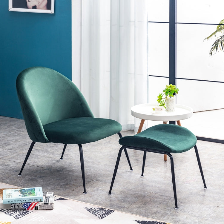 [EU Warehouse] 2 in 1 Modern Comfortable Chaise Longue Chairs(Dark Green)