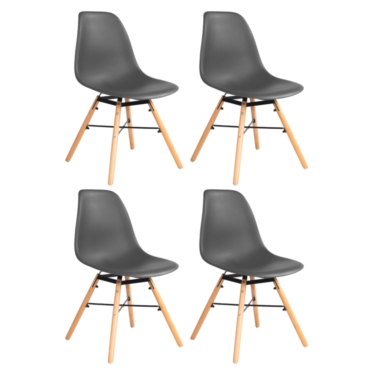 [EU Warehouse] 4 PCS Retro Dining Room Tulip Chairs(Gray)