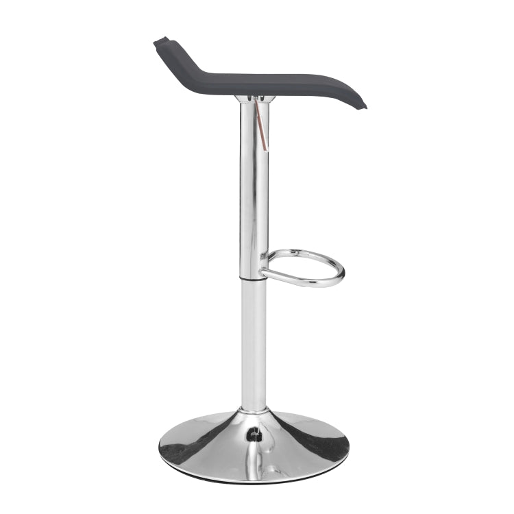 [EU Warehouse] Adjustable Height Chrome-plated Anti-slip Bar Stool(Grey)