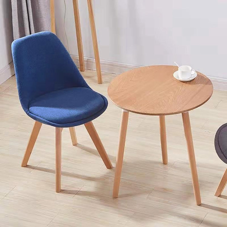 [EU Warehouse] 2 PCS Vintage Velvet Dining Room Tulip Chairs(Blue)