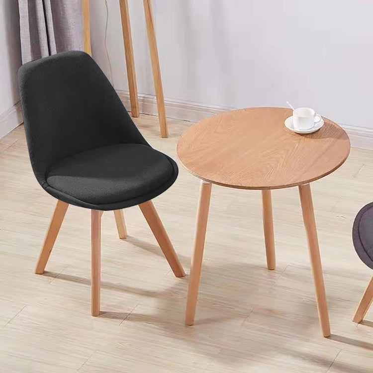 [EU Warehouse] 2 PCS Vintage Velvet Dining Room Tulip Chairs(Black)