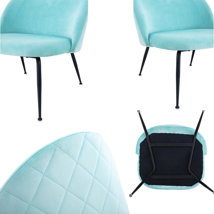 [EU Warehouse] 2 in 1 Suede Surface Modern Comfortable Chaise Longue Chairs(Crystal Green)