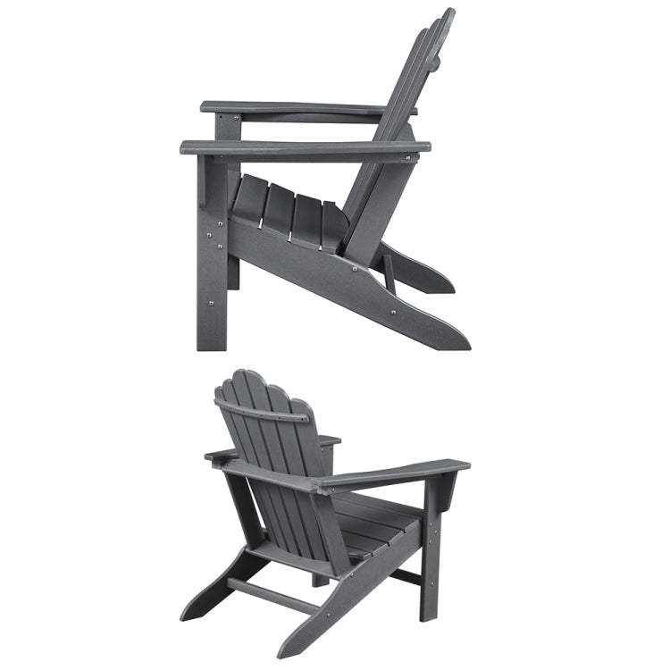 [US Warehouse] Hard Plastic Wood Grain Plank Chair, Size: 37.99x31.1x31.1 inch