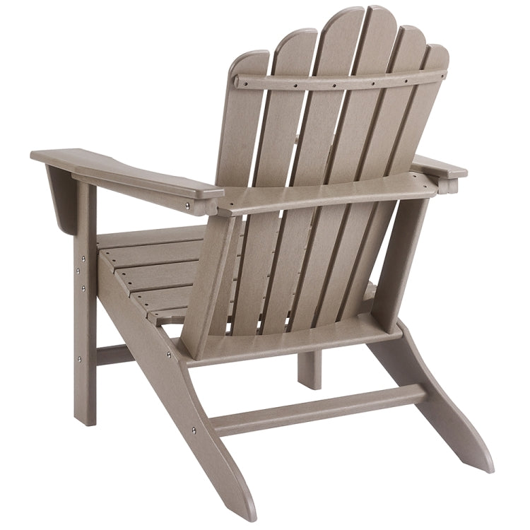 [US Warehouse] Hard Plastic Wood Grain Plank Chair, Size: 37.99 x 31.1 x 31.1 inch