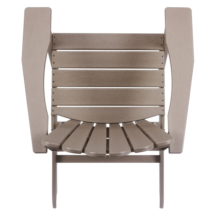 [US Warehouse] Hard Plastic Wood Grain Plank Chair, Size: 37.99 x 31.1 x 31.1 inch