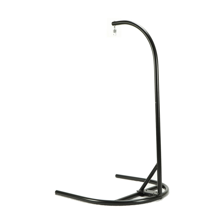 [US Warehouse] Iron Single Seat Hanging Basket Chair with Cushion, Size: 77.17 x 43.31 x 43.31 inch