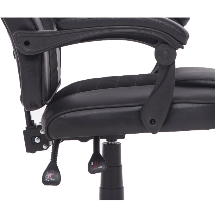 [UK Warehouse] Office Rotatable Lifting Adjustable Chairs Reclining Chairs Game Chairs PU Leather Office Chairs with Armrests, Seat Size: 51 x 50cm, Height: 117-125cm