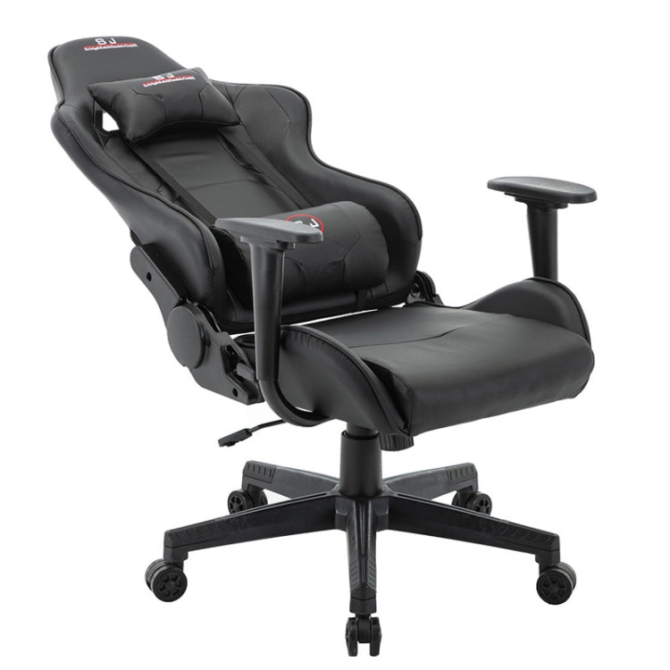 [UK Warehouse] SJ Office Rotatable Lifting Adjustable Chairs Reclining Chairs Game Chairs PU Leather Office Chairs with Armrests, Seat Size: 52 x 36.5cm, Height: 127-137cm