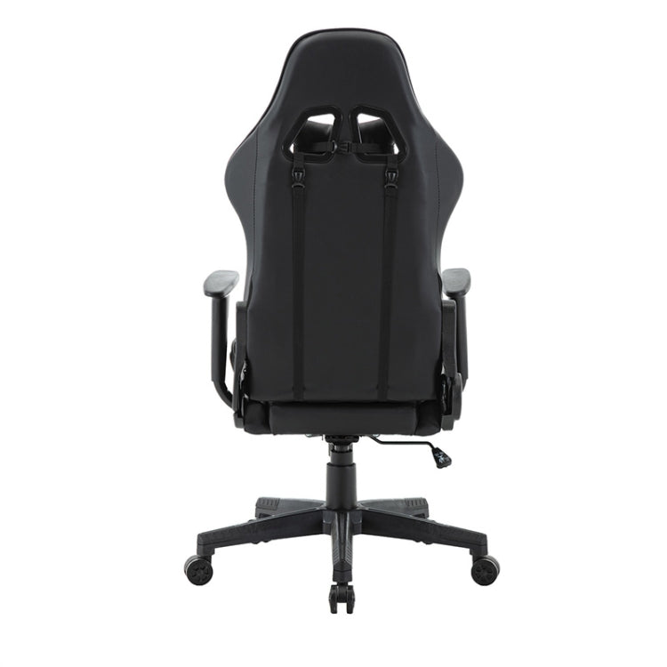 [UK Warehouse] SJ Office Rotatable Lifting Adjustable Chairs Reclining Chairs Game Chairs PU Leather Office Chairs with Armrests, Seat Size: 52 x 36.5cm, Height: 127-137cm