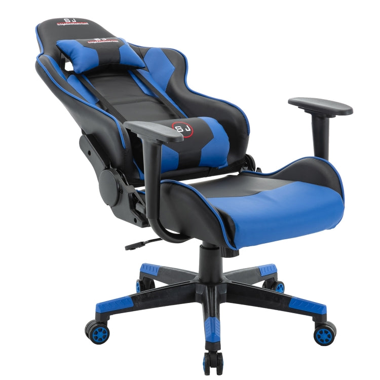 [UK Warehouse] SJ Office Rotatable Lifting Adjustable Chairs Reclining Chairs Game Chairs PU Leather Office Chairs with Armrests, Seat Size: 52 x 36.5cm, Height: 127-137cm