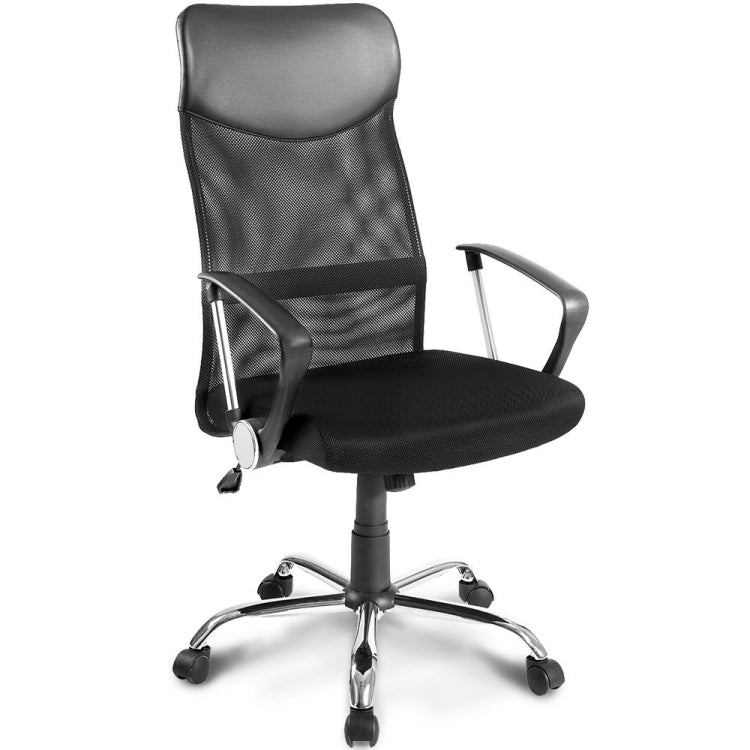 [UK Warehouse] Office Rotatable Lifting Adjustable Chairs Reclining Chairs Mesh Seat Cushion Office Chairs with Armrests, Seat Size: 51 x 49cm, Height: 106-115cm