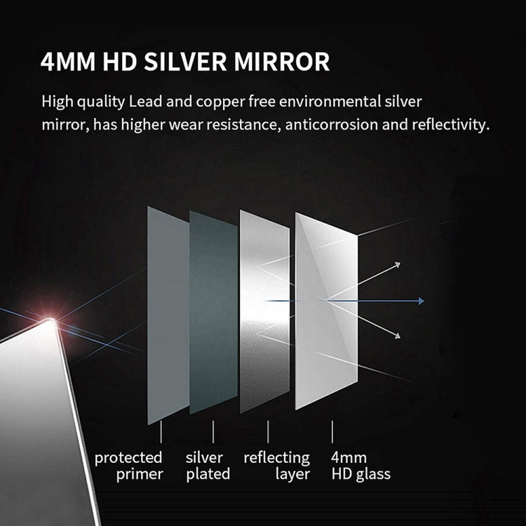 [US Warehouse] Aluminum Wall-mounted Bathroom Mirror Cabinet with Adjustable Shelf, Size: 30 x 24 inch
