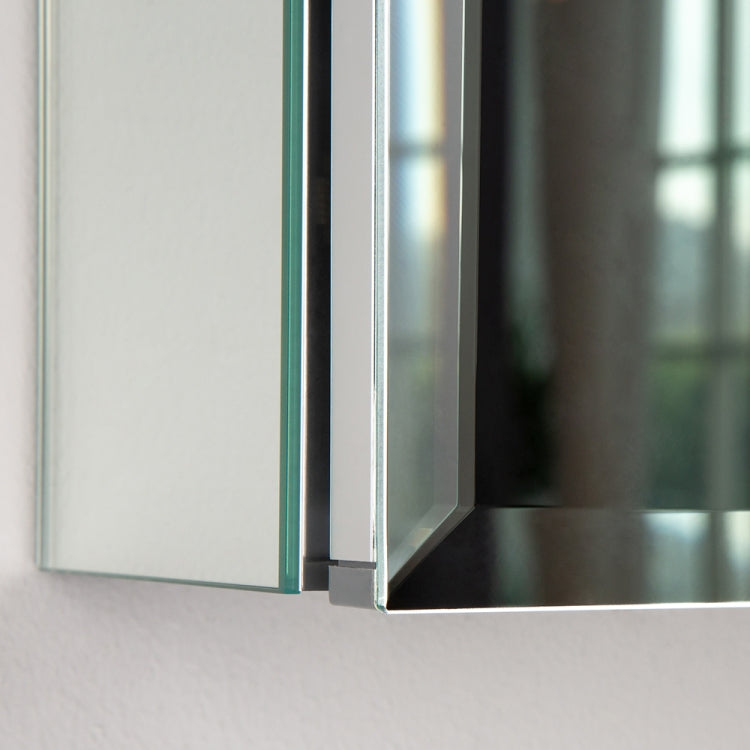 [US Warehouse] Aluminum Wall-mounted Bathroom Mirror Cabinet with Adjustable Shelf, Size: 30 x 24 inch
