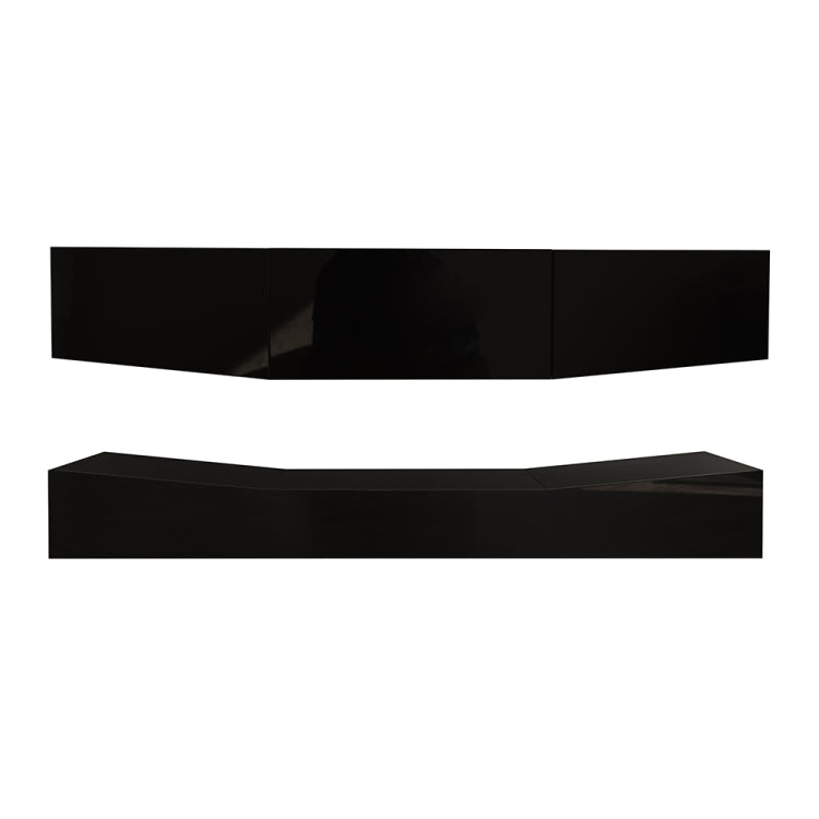 [US Warehouse] MDF Up and Down Wall-mounted TV Cabinet with Three Drawers & LED Lights, Size: 47.24 x 15.12 inch