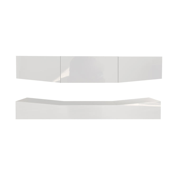 [US Warehouse] MDF Up and Down Wall-mounted TV Cabinet with Three Drawers & LED Lights, Size: 47.24 x 15.12 inch