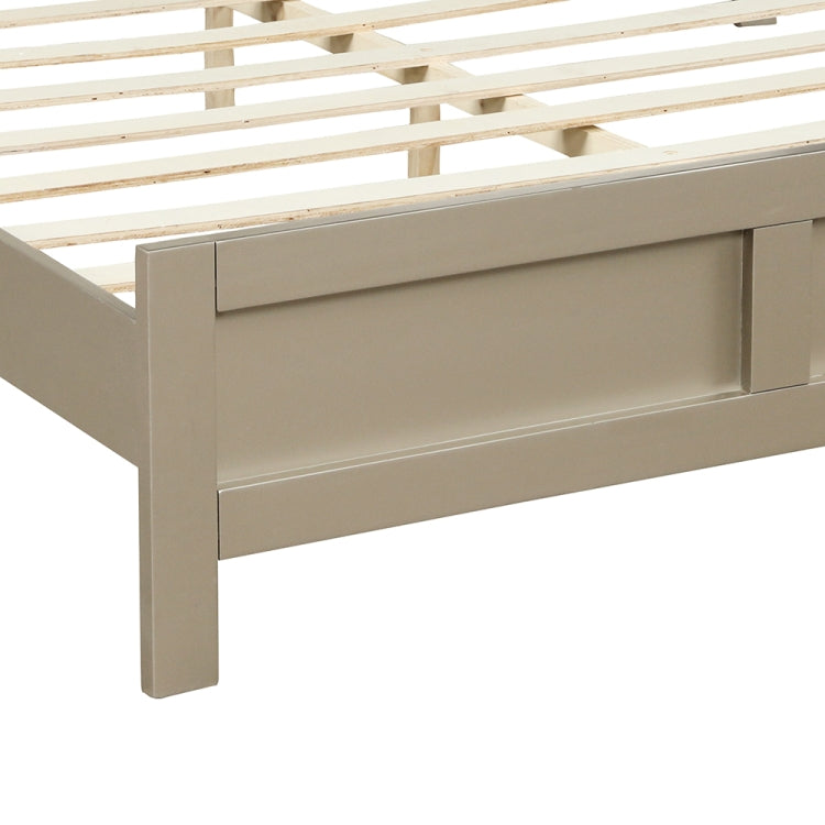 [US Warehouse] Full Size Solid Wood Double Bed