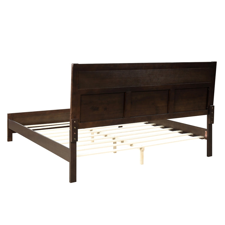 [US Warehouse] King Size Solid Wood Double Bed