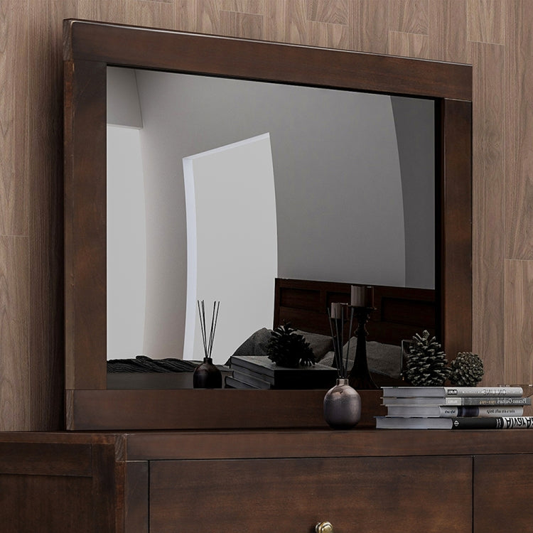 [US Warehouse] Modern Wooden Frame Rectangular Vanity Mirror, Size: 35.5 x 27.5 x 1.5 inch