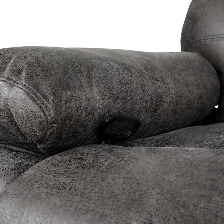 [US Warehouse] Adjustable Upholstered Recliner with Retractable Footrest, Size: 39 x 38 x 37 inch