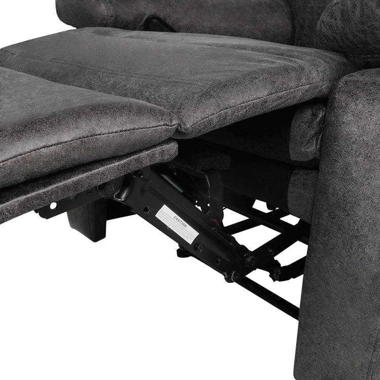 [US Warehouse] Adjustable Upholstered Recliner with Retractable Footrest, Size: 39 x 38 x 37 inch