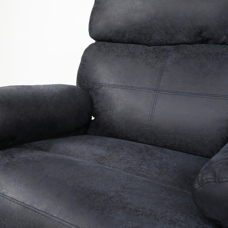 [US Warehouse] Adjustable Upholstered Recliner with Retractable Footrest, Size: 39 x 38 x 37 inch