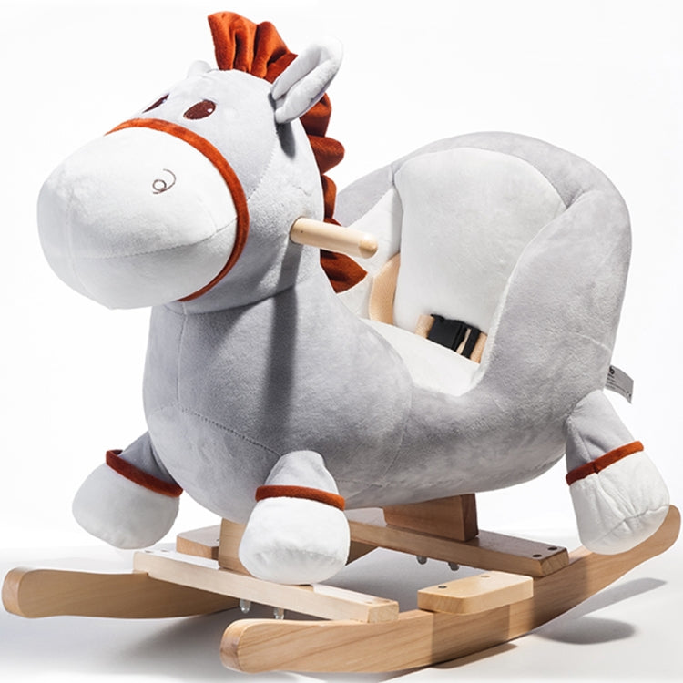 [EU Warehouse] Children Rocking Chair Plush Donkey Shaped Rocking Horse, Suitable for Age: 10-36 Months