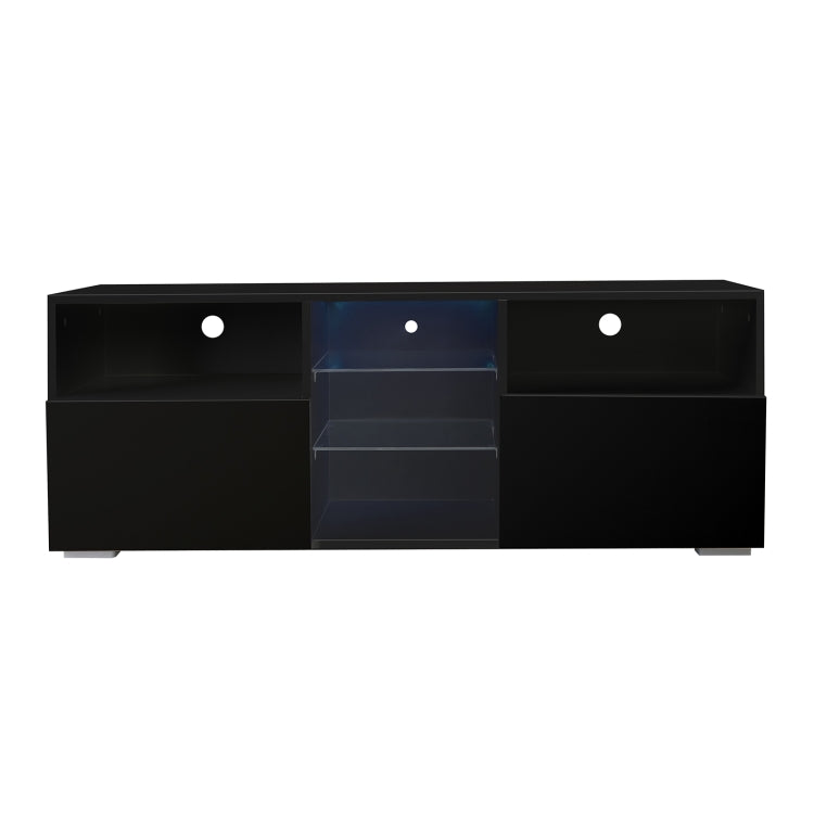 [US Warehouse] Simpleness Creative Furniture High-Gloss TV Cabinet with LED Lights, Size: 47.2x13.8x17.7 inch