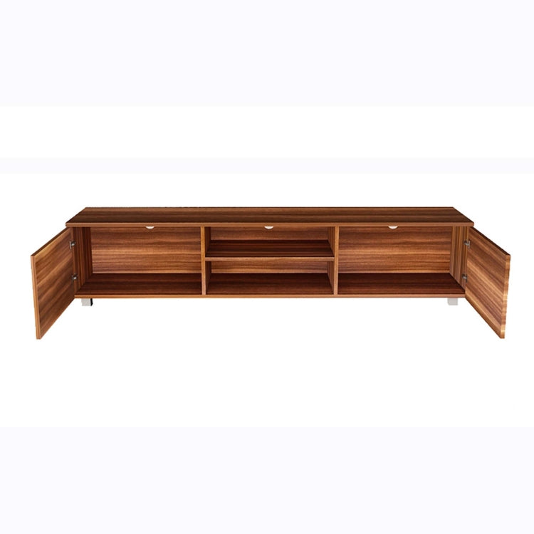 [US Warehouse] Simpleness Creative Furniture High-Gloss TV Cabinet, Size: 63x15.7x13.8 inch(Walnut+MDF)