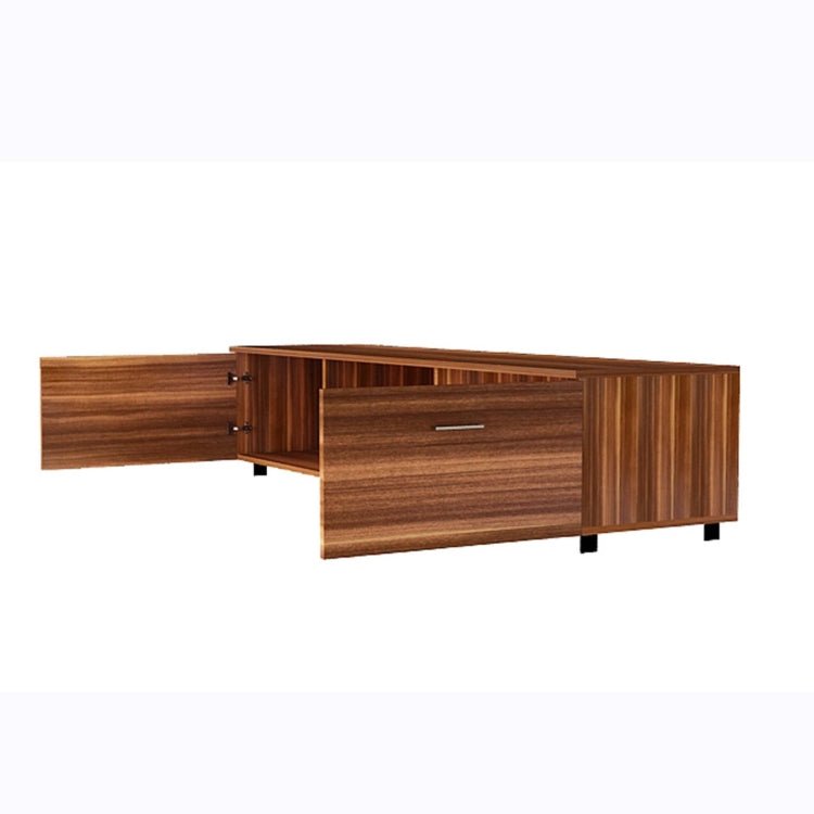 [US Warehouse] Simpleness Creative Furniture High-Gloss TV Cabinet, Size: 63x15.7x13.8 inch(Walnut+MDF)