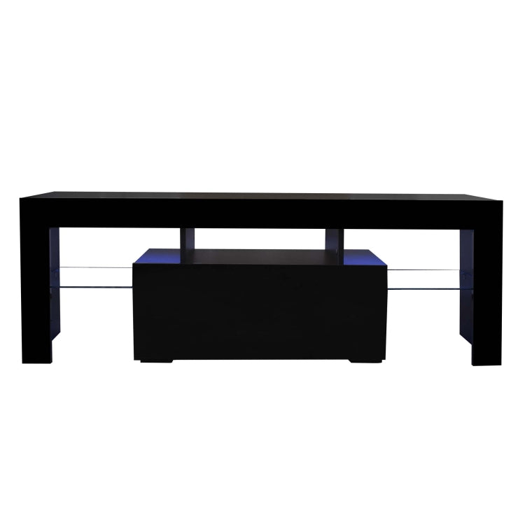 [US Warehouse] Simpleness Creative Furniture High-Gloss TV Cabinet with LED Lights, Size: 51.2x13.8x17.7 inch