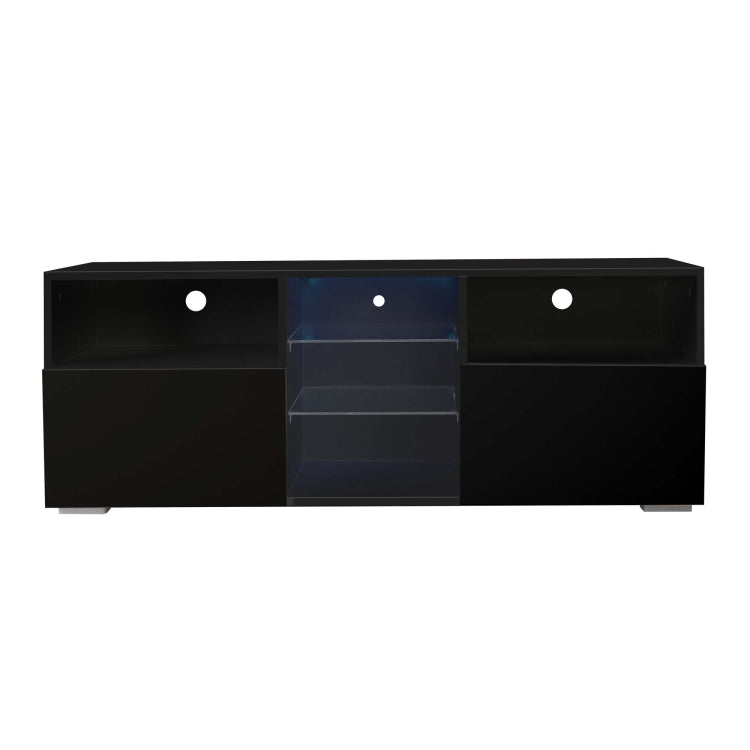 [US Warehouse] Simpleness Creative Furniture High-Gloss TV Cabinet with LED RGB Lights, Size: 47.2x13.8x17.7 inch