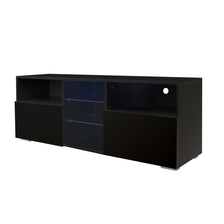 [US Warehouse] Simpleness Creative Furniture High-Gloss TV Cabinet with LED RGB Lights, Size: 47.2x13.8x17.7 inch