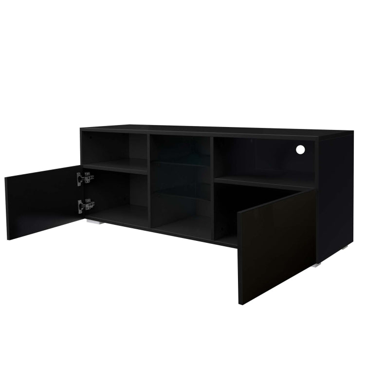 [US Warehouse] Simpleness Creative Furniture High-Gloss TV Cabinet with LED RGB Lights, Size: 47.2x13.8x17.7 inch