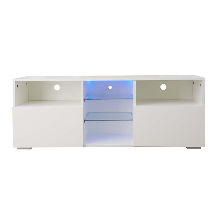 [US Warehouse] Simpleness Creative Furniture High-Gloss TV Cabinet with LED RGB Lights, Size: 47.2x13.8x17.7 inch