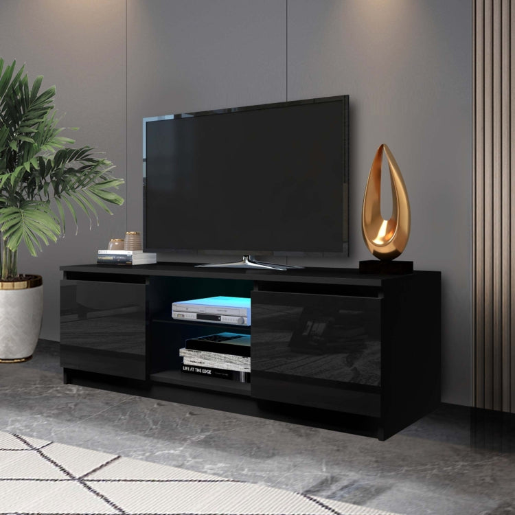 [US Warehouse] Simpleness Creative Furniture High-Gloss TV Cabinet with LED Lights, Size: 47.24x15.75x15.75 inch