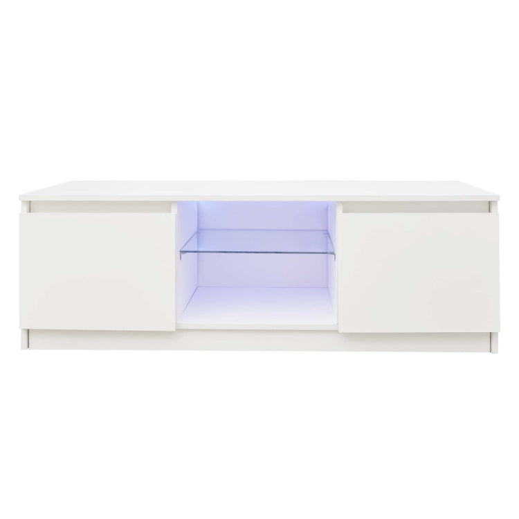 [US Warehouse] Simpleness Creative Furniture High-Gloss TV Cabinet with LED Lights, Size: 47.24x15.75x15.75 inch