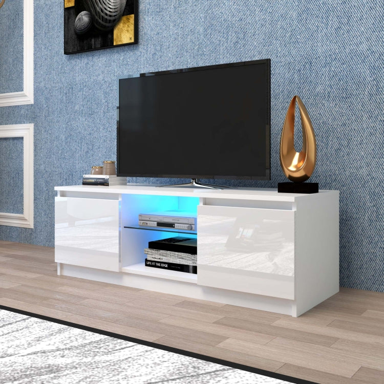 [US Warehouse] Simpleness Creative Furniture High-Gloss TV Cabinet with LED Lights, Size: 47.24x15.75x15.75 inch