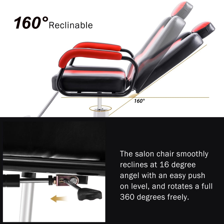 [US Warehouse] Beauty Salon Tatoo Spa Equipment Reclining Barber Chair