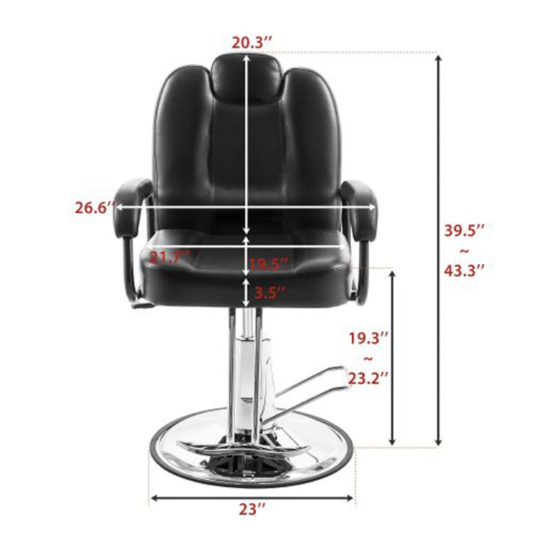 [US Warehouse] Beauty Salon Tatoo Spa Equipment Reclining Barber Chair